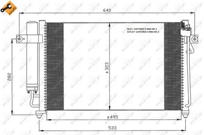 РАДИАТОР КОНДИЦИОНЕРА NRF 35476