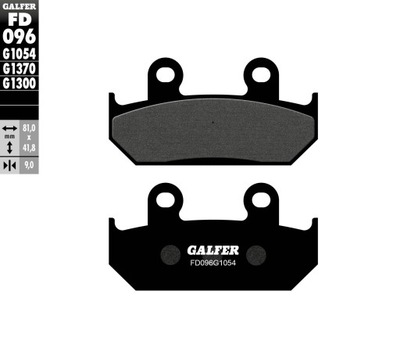 GALFER ZAPATAS DE FRENADO KH121 / KH203 POLMETALICZNE PARTE DELANTERA HONDA CBR600 F1/F  