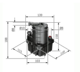 FILTRO COMBUSTIBLES RENAULT  