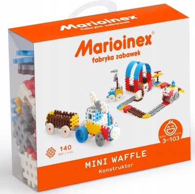 Marioinex Wafle mini Konstruktor Chłopiec 140 el.