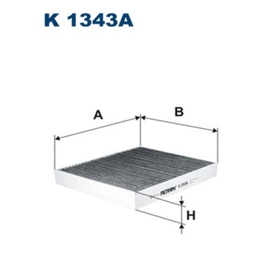 ФИЛЬТР, ВЕНТИЛЯЦИЯ СТОРОНЫ ПАССАЖИРА ФИЛЬТРON K 1343A