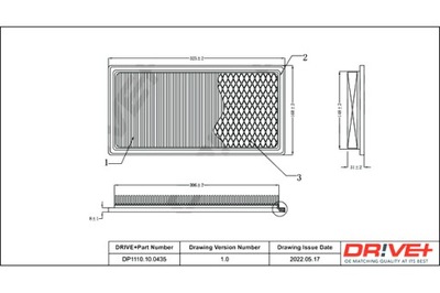 DRIVE+ ФИЛЬТР ВОЗДУХА JEEP 2.0D 06- COMPASS фото