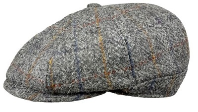 kaszkiet HARRIS TWEED szkocka wełna 118 55cm