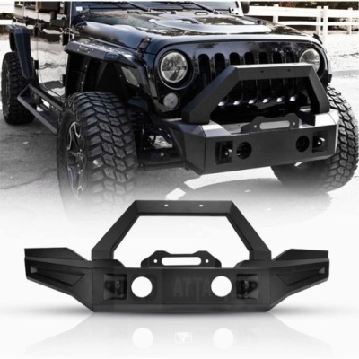 Бампер передний modułowy - скоба, bull полоса, противотуманные фары wrangler jk 2007-2017 фото №1