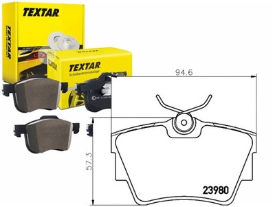 Tex2398001 тормозные колодки ham. renault задняя trafic 01-/viva фото №1