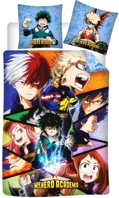 POŚCIEL MY HERO ACADEMIA MANGA ANIME 140x200+WOREK