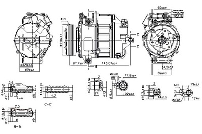 NISSENS КОМПРЕССОР КОНДИЦИОНЕРА BMW X5 E70 3.0 10.06-03.10 фото