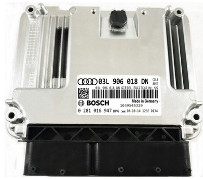 КОМПЬЮТЕР ECU AUDI 2.0 TDI 03L906018DN 0281016947