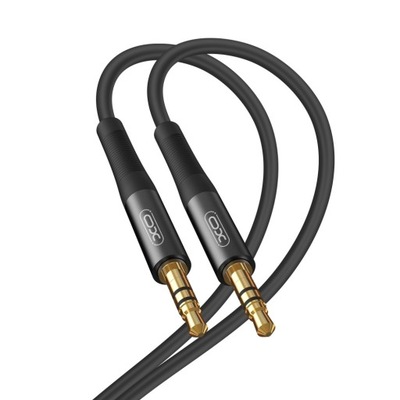Kabel audio mini jack 3,5mm AUX 1,0 m czarny