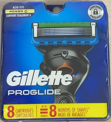 Gillette Fusion Proglide wkłady 8szt (Power) USA