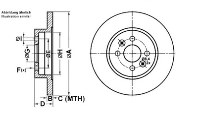 Ate гальмівні диски гальмівні 2szt. renault kangoo kangoo e фото №1