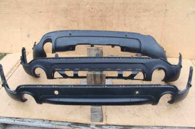 Mini f60 ii lift countryman накладка диффузор бампера задняя 2020+ фото №1