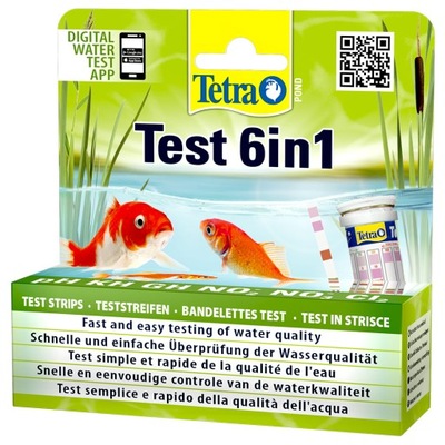 TETRA POND TEST 6IN1 test paskowy do oczka wodnego