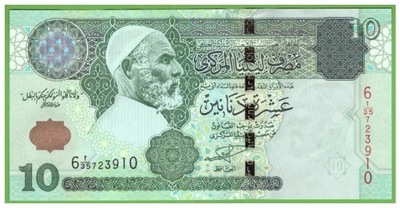 LIBIA 10 DINARS 2004 P-70 UNC