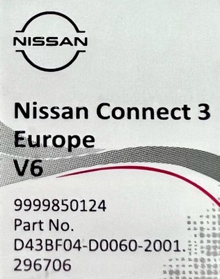 Nissan Connect 3 v6 Europe 2021 LCN3 QUASHQAI Note