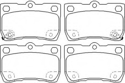 ZAPATAS DE FRENADO LEXUS IS200D - GS450H 05- PARTE TRASERA  