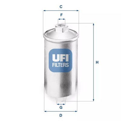 FILTRO COMBUSTIBLES UFI 31.504.00  