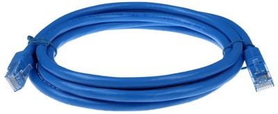 KABEL SIECIOWY ETHERNET LAN RJ45 CAT.5e 1m niebieski