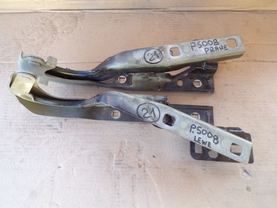 Петля капот правый левый peugeot 5008 комплект фото №1