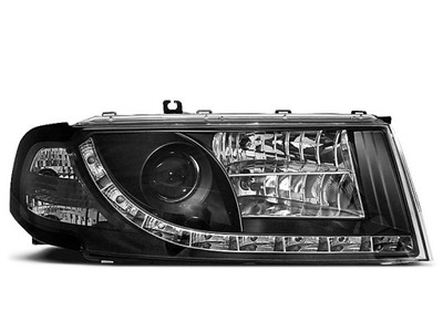 ФОНАРИ РЕФЛЕКТОРЫ SKODA OCTAVIA I 00-10 DAYLIGHT BLACK LED (СВЕТОДИОД )