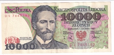 10 000 złotych 1988r ser. DT