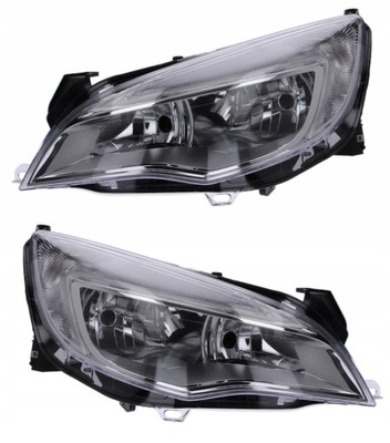 Opel astra j 09-12 фары передние комплект l+p фото №1