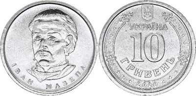 10 hrywien (2020) Ukraina - Iwan Mazepa