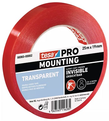 TESA Mounting PRO transparent, 25x12, UV