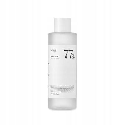 KOJACY TONIK : TWARZY TONER ANUA HEARTLEAF 77% SOOTHING 250ML 