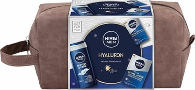 NIVEA GIFT SET WITH ANTI-AGING COSMETICS FOR MEN HYALURON