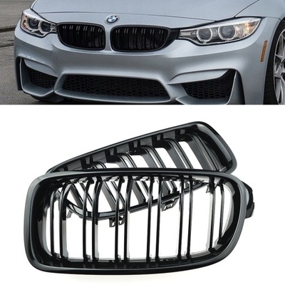 BMW 3 F30 / F31 2012 M3 M LOOK REJILLAS REJILLA DE RADIADOR REJILLA PARTE DELANTERA NEGRO LUSTRE  