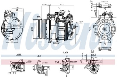 КОМПРЕССОР КОНДИЦИОНЕРА MERCEDES C (A205), C