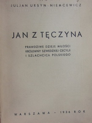 Jan z Tęczyna 1936 r