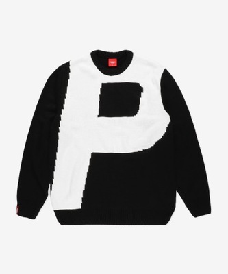Męski czarny sweter Prosto Bigpe L