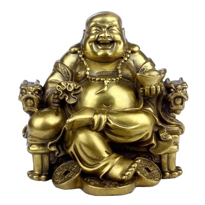 Figurka Piękny Śmiejący Budda Przynosi Pieniądze Szczęście Kariera
