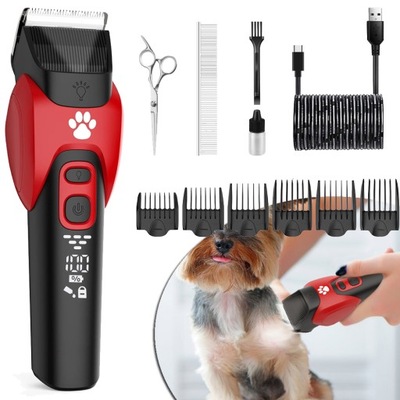 PROFESJONALNA ELEKTRYCZNA MASZYNKA DO STRZYŻENIA WŁOSÓW DLA PSÓW I KOTÓW