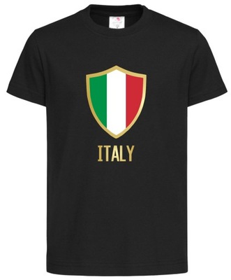 koszulka WŁOCHY z nadrukiem FLAGA ITALY (122cm)