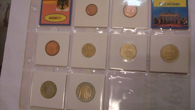 Monety 1 cent - 2 Euro komplet 8 szt Niemcy