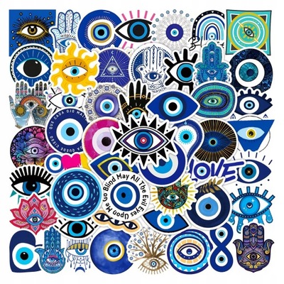 100 PIEZAS GOTHIC ART TURECKI EVIL EYE PEGATINAS LOK3178  