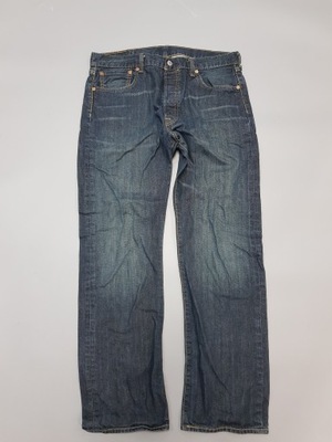 LEVIS 501 spodnie jeansy męskie granatowe 36/32 pas 90