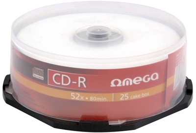 Płyta CD-R do jednok zapisu 700 MB cake box 25 szt