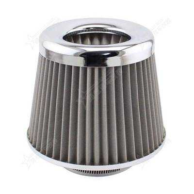 76MM 3INCH СУПЕР POWER AIR FILTER UNIVERSAL STAINLESS STEEL RACING S~28114