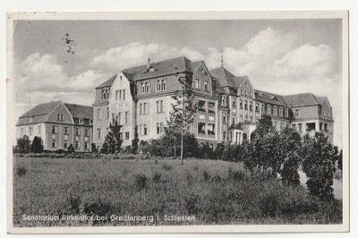 GRYFÓW ŚLĄSKI (niem. Greiffenberg). Widok na Sanatorium Birkenhof