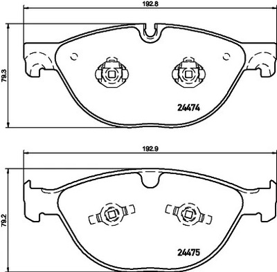 КОЛОДКИ ГАЛЬМІВНІ HELLA PAGID C2D3801 PAD1757 ADJ13