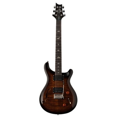 PRS SE Custom 22 Semi Hollow Black Gold Burst