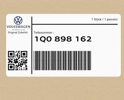 Набір ремонтний 1q0898162 vw eos фото №1