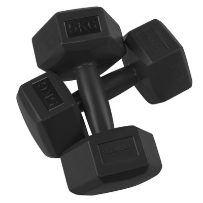 HANTLE HANTELKI CIĘŻARKI 2x5 kg FITNESS OUTLET