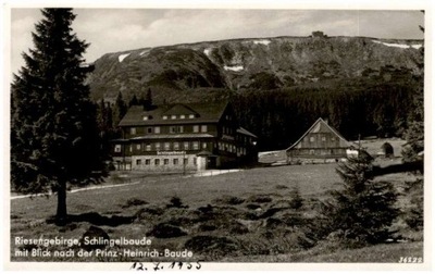 Karkonosze. Riesengebirge, Schlingelbaude mit Blick nach..., 1935