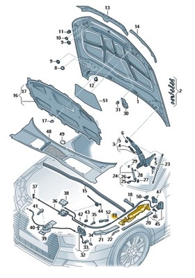 Защита крыла правая audi a5 b9 оригинал aso фото №1