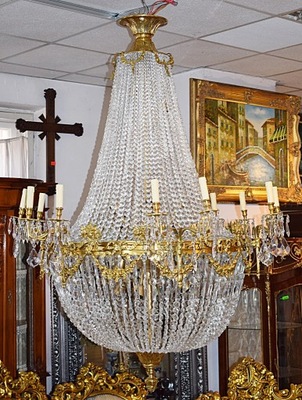 Żyrandol Lampa pałac Oświetlenie Kryształ 165 cm